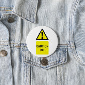 Dicke gelbe Vorsicht Hot Sign Safety Button
