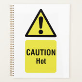 Dicke gelbe Vorsicht Hot Sign Safety Planer (Vorderseite)