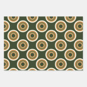 Dicke geometrische 70er Inspiriert Muster Geschenkpapier Set (Vorderseite)