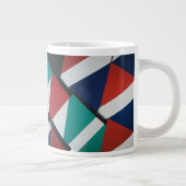 Dicke geometrische Dreiecke - Jumbo-Tasse (Rechts)