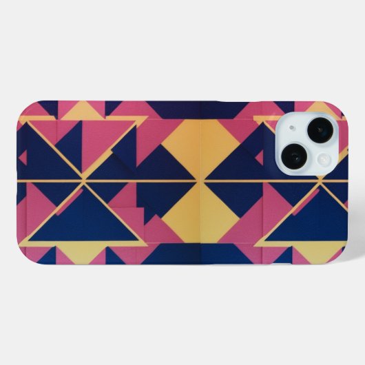 Dicke geometrische Muster - Apple iPhone 15 Plus F Case-Mate iPhone Hülle (Rückseite (Horizontal))