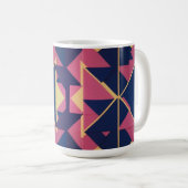 Dicke geometrische Muster - Klassische Tasse 15 oz (VorderseiteRechts)