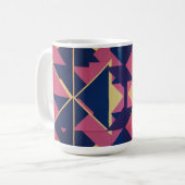 Dicke geometrische Muster - Klassische Tasse 15 oz (Vorderseite Links)