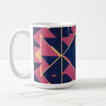 Dicke geometrische Muster - Klassische Tasse 15 oz