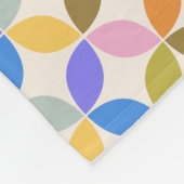 Dicke geometrische Muster Stilvolle farbenfrohe Zu Fleecedecke (Ecke)
