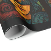 Dicke, gesichtslose Figur mit Händen Geschenkpapier (Rolleneckpunkt)