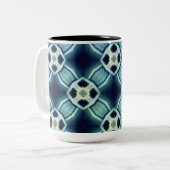 Dicke, grafische, geometrische Tasse für Kaffee (Vorderseite Links)