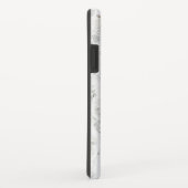 Dicke grafische Typografie, Initial-Marmor Case-Mate iPhone Hülle (Hinten/Rechts)