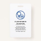 Dicke Grüne Linie Mitarbeiter Krankenversicherung Ausweis (Rückseite)