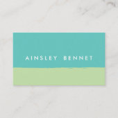 Dicke, helle Farbblock-Visitenkarten Visitenkarte (Vorderseite)