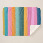 Dicke, helle Wasserfarben Streifen farbenfroh, sti Sherpadecke (Vorderseite (Horizontal))