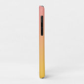 Dicke, hellrosa, gelbgelbe Gradient Ombré Case-Mate iPhone Hülle (Hinten/Links)