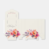 Dicke, hellrosa Orangefarbene Blumenzehen Geschenkschachtel (Ungefaltet)