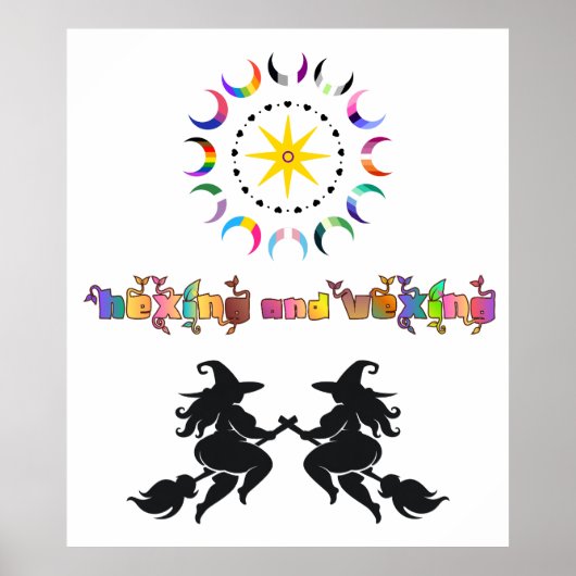 Dicke Hexen und seltsame Monde Poster (Vorne)