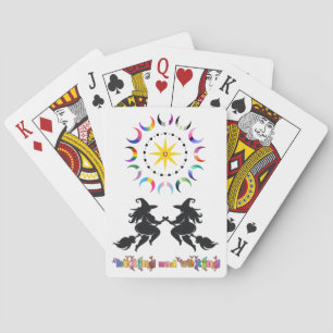 Dicke Hexen und seltsame Monde Spielkarten
