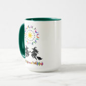 Dicke Hexen und seltsame Monde Tasse (Vorderseite Links)