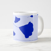 Dicke Himalaya-blaue Pappkuchen Jumbo-Kaffeetasse Jumbo-Tasse (Vorderseite Rechts)