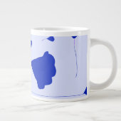 Dicke Himalaya-blaue Pappkuchen Jumbo-Kaffeetasse Jumbo-Tasse (Rechts)