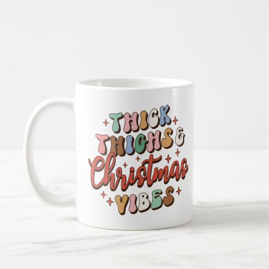Dicke Höhen und Weihnachtsmäntel Kaffeetasse (Links)