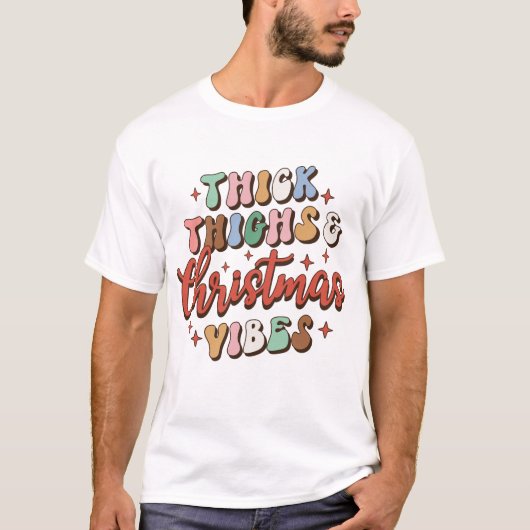Dicke Höhen und Weihnachtsmäntel T-Shirt (Vorderseite)
