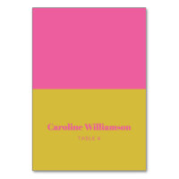 Dicke, Hot Pink, Gelbe Platzkarte