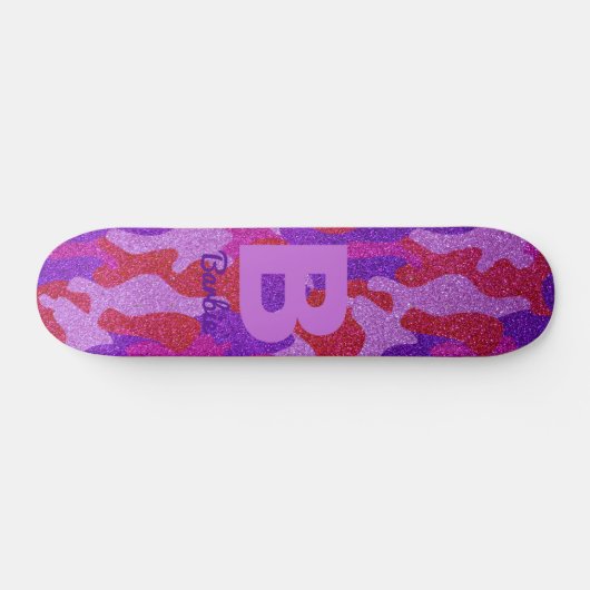 Dicke Hot Pink Rot & Lila Glitzer Camouflage Camou Skateboard (Horizontal)