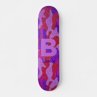 Dicke Hot Pink Rot & Lila Glitzer Camouflage Camou Skateboard