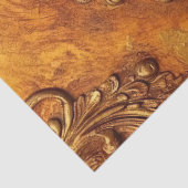 Dicke Imitate Gold Viktorianische Ornament Orange  Seidenpapier (Detail)