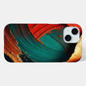 Dicke Impasto-Öl gemalte Abstraktion Case-Mate iPhone Hülle (Rückseite (Horizontal))