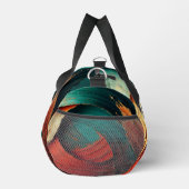 Dicke Impasto-Öl-gemalte Abstraktion Duffle Bag (Rechts)