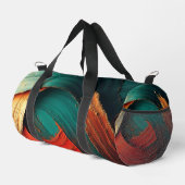 Dicke Impasto-Öl-gemalte Abstraktion Duffle Bag (Rechte Ecke)