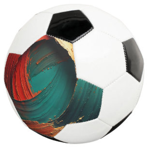 Dicke Impasto-Öl gemalte Abstraktion Fußball