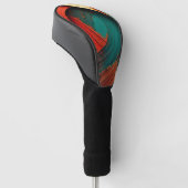 Dicke Impasto-Öl-gemalte Abstraktion Golf Headcover (angewinkelt)