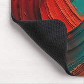 Dicke Impasto-Öl-gemalte Abstraktion Mousepad (Ecke)