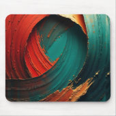 Dicke Impasto-Öl-gemalte Abstraktion Mousepad (Vorne)