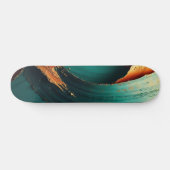 Dicke Impasto-Öl-gemalte Abstraktion Skateboard (Horizontal)