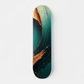 Dicke Impasto-Öl-gemalte Abstraktion Skateboard (Vorne)