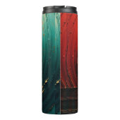 Dicke Impasto-Öl-gemalte Abstraktion Thermosbecher (Rückseite)