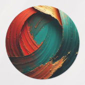 Dicke Impasto-Ölmalerei-Abstraktion Etiketten (Design 2)