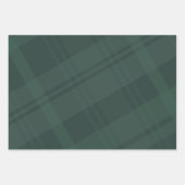 Dicke karierte, dunkelgrüne Seefahrt Geschenkpapier Set (Vorderseite)