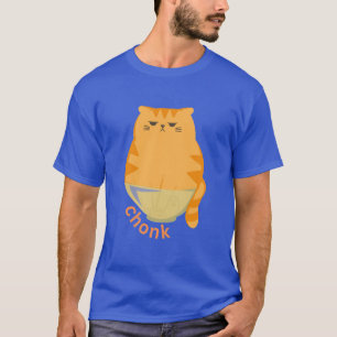 Dicke Katze in einer Schüssel T-Shirt