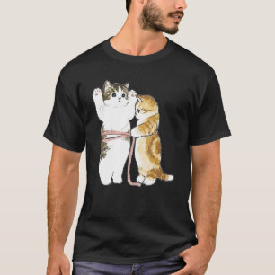 Dicke Katze misst Bauch für dicke Katze T-Shirt