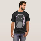 dicke Katze sieht wütend aus T-Shirt (Vorne ganz)