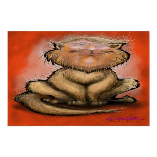 Dicke Katze Trump Poster (Vorderseite)