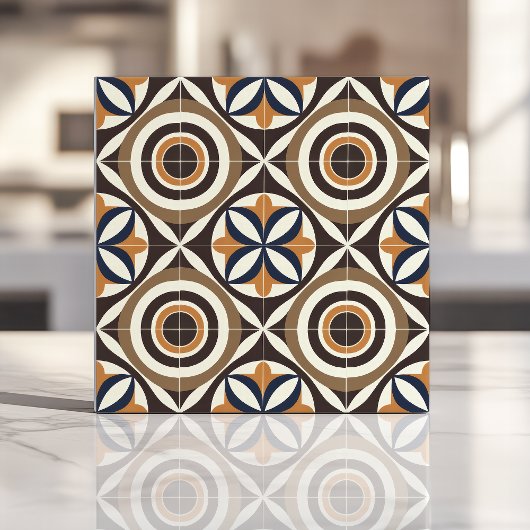 Dicke Konstruktion aus Mitte des Jahrhunderts mit  Fliese