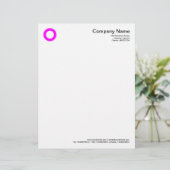 Dicke Kreis - Magenta Briefkopf (Stehend Vorderseite)