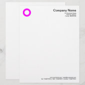 Dicke Kreis - Magenta Briefkopf (Vorne/Hinten)