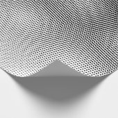 Dicke Künstlerische Schwarz-Weiß-Moiré-Muster Geschenkpapier (Ecke)