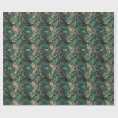 Dicke Leaf Nahtloses Muster Geschenkpapier (Flach)