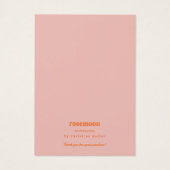 Dicke, lebhafte, rosa, orangefarbene Kette und Ohr (Rückseite)